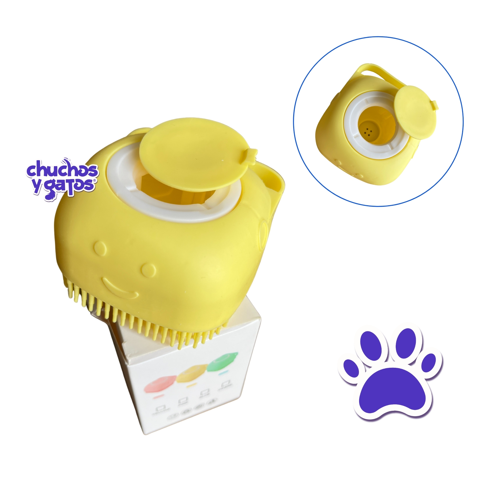 Cepillo de silicón para baño