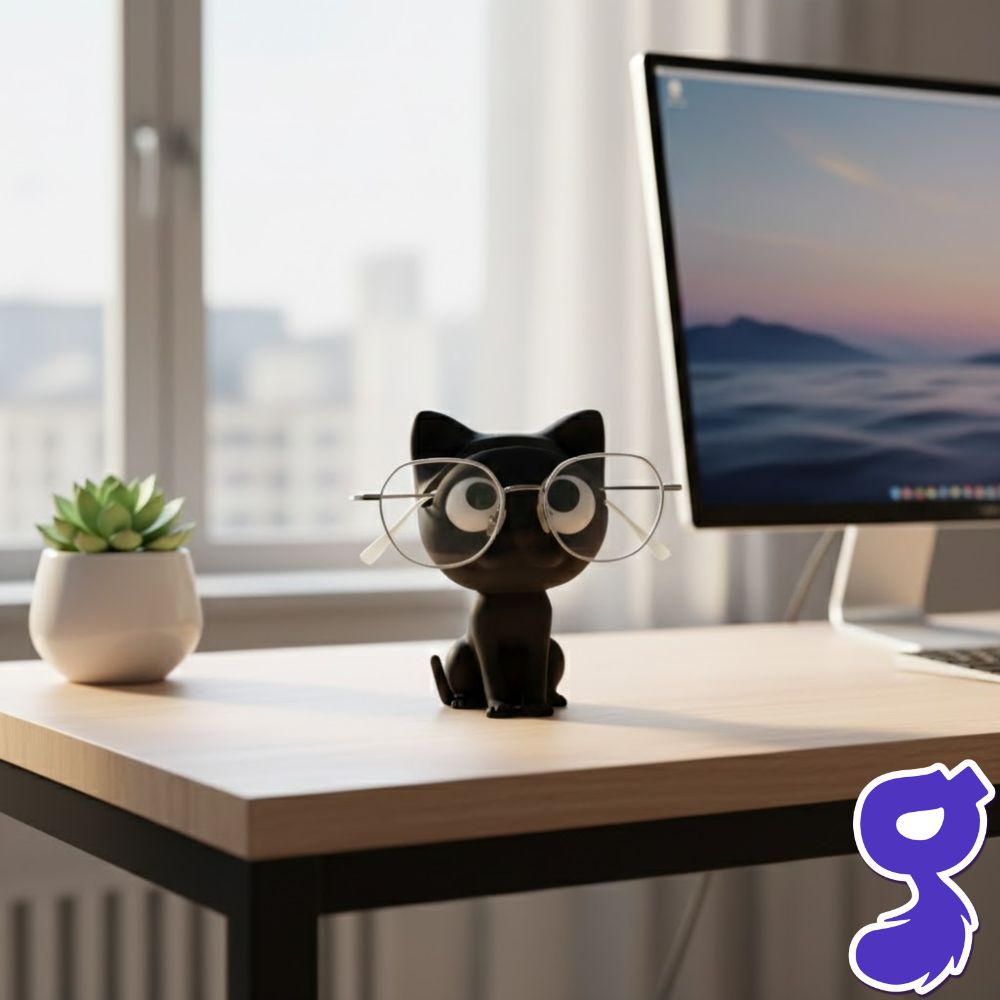 Soporte para lentes – Gato 3D